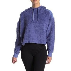 Z By Zella Sheila Faux Shearling Hooded Pullover